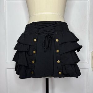 Sweet Love black ruffle skirt